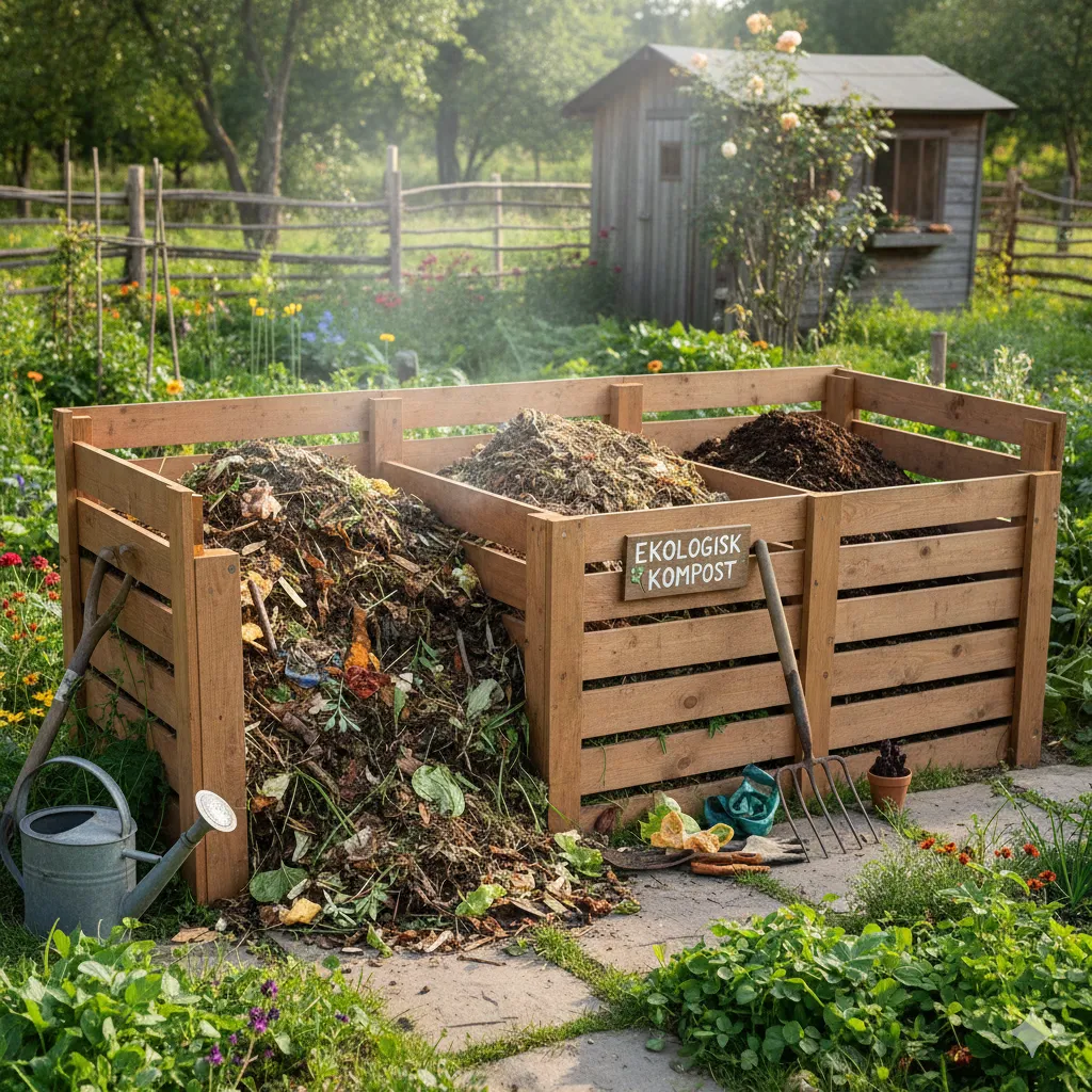 Ekologisk komposter för trädgård
