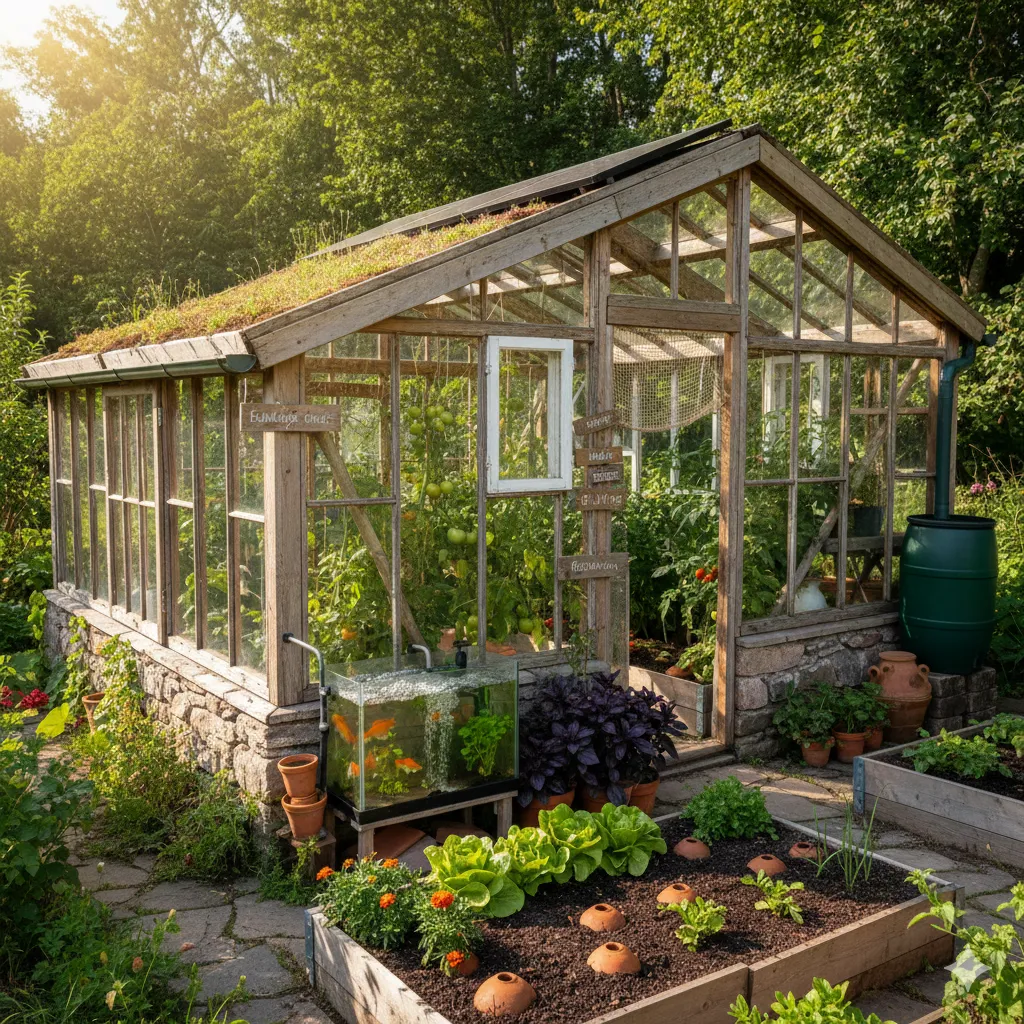 Ekologiskt växthus för odling